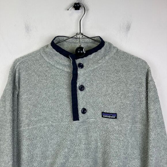 Patagonia Men's Shearling Button Fleece Pullover Size XL - Picture 2 of 5